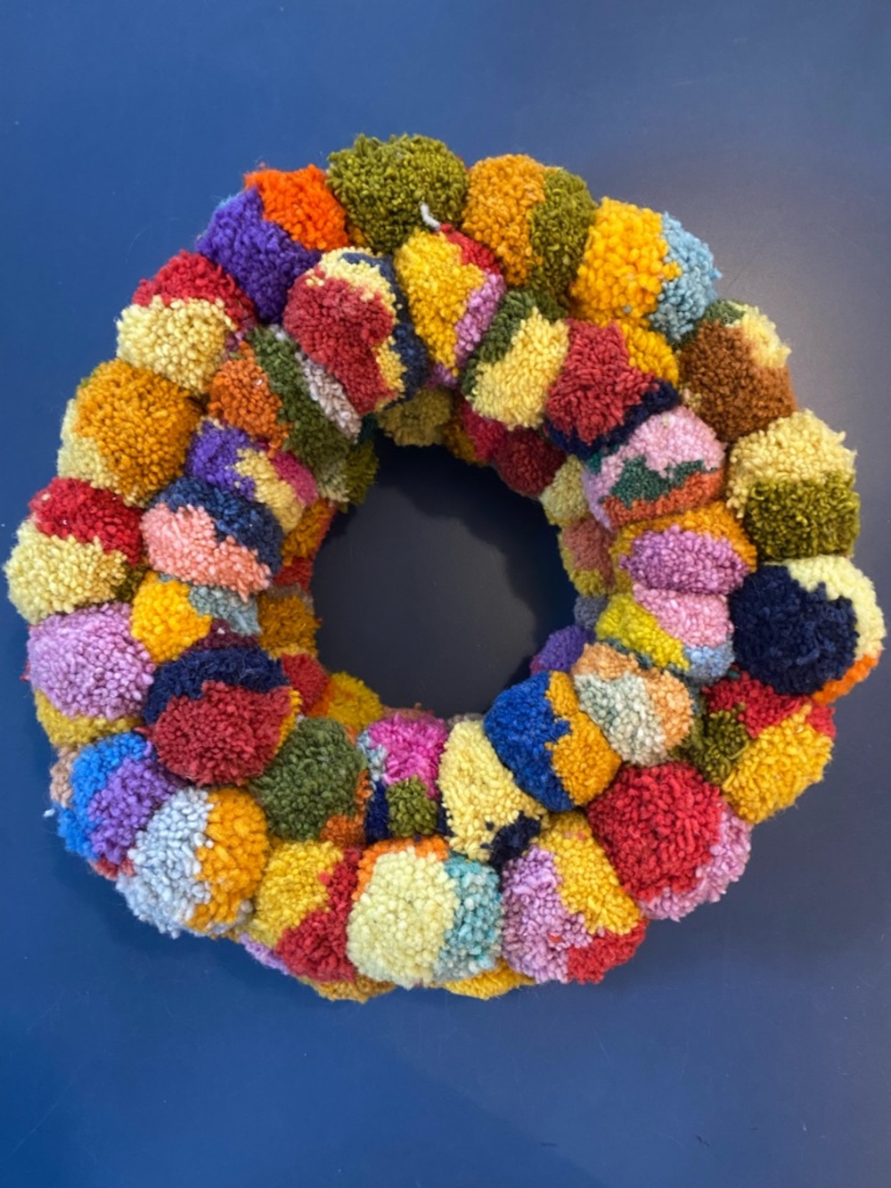 Noonday Heavy PomPom Wreath 12”
